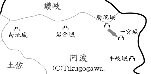 三好氏の反撃図